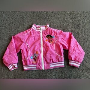 Vintage 2004 Nick Jr. Dora the Explorer Youth size 4T Pink Lightweight Jacket
